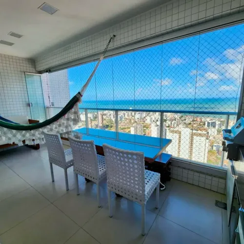 42º ANDAR | VISTA PANORÂMICA PARA O MAR | MOBILIADO NO AEROCLUBE