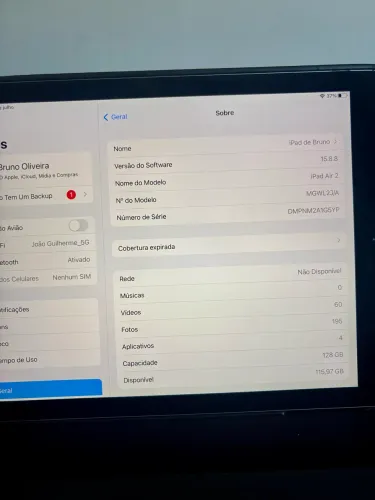 iPad Air 2 128GB muito Novo