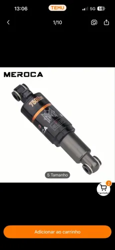 Shock amortecedor traseiro de bicicleta marca mereça