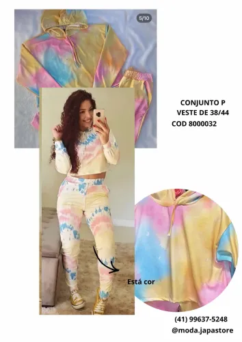 Conjunto feminino calça e blusa novos