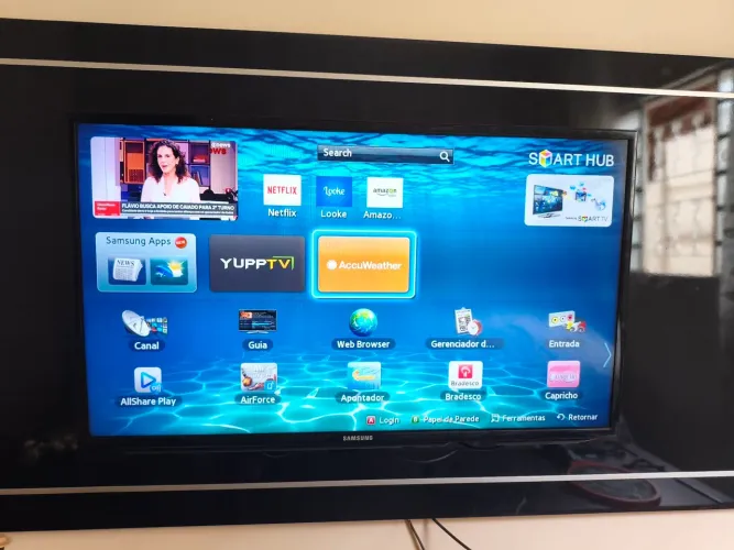 Smart TV Samsung mais aparelho DVD