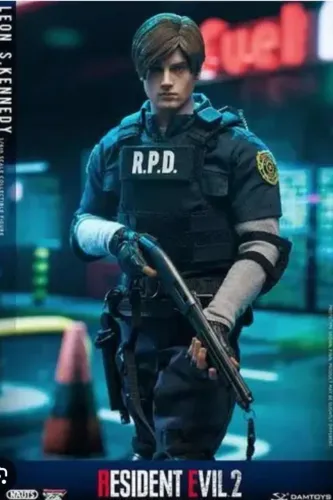 Leon Kennedy resident evil dam toys action figure não hot toys boneco de ação