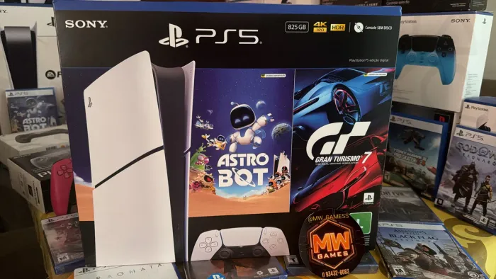PS5 Slim Digital Novo Lacrado