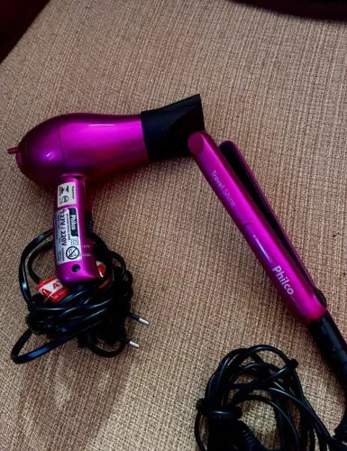 Kit secador e chapinha para viagem e trabalho 