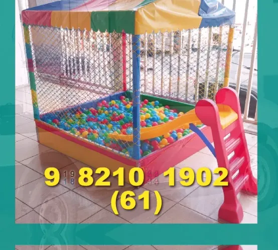 Locação de brinquedos para suas festas em Brasília! Venha garantir a diversão!