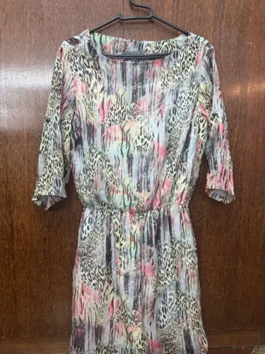 vestido madame ms estampado 40