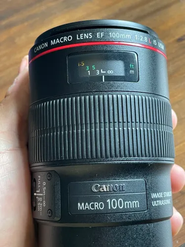 LENTE CANON L 100mm 2.8 MACRO