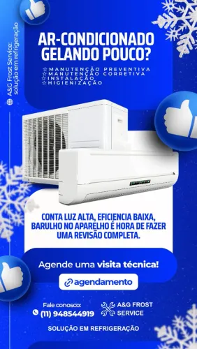Limpeza, higienização e i stalaçao de ar condicionado