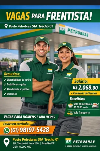 Vaga de frentista 