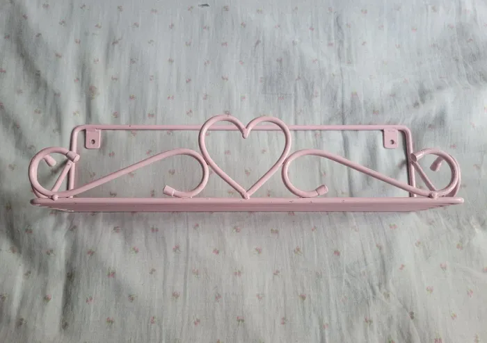 Suporte prateleira rosa para temperos ou plantas C/ DESGASTE