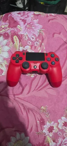 Controle do ps4 vermelho revisado