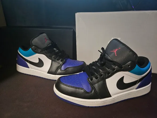 Air Jordan 1 Low Bright Concord Aquamarine