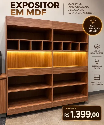 Expositor em MDF