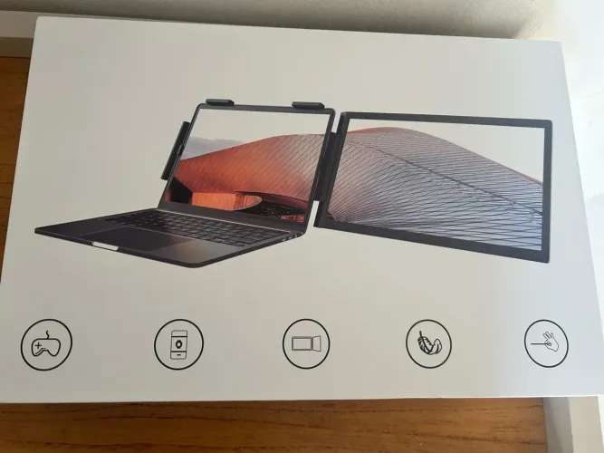 Monitor Portátil 14" Full HD 1080p Dual Screen Rotação U (USB-C / HDMI).