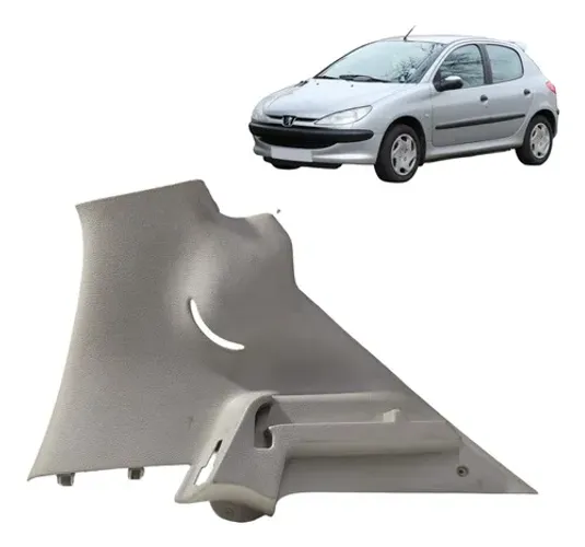 Suporte Bagagito Direito Peugeot 206 2003 Cinza