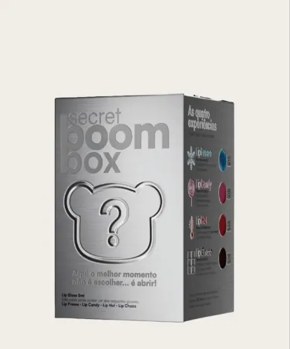 SECRET BOOM BOX GLOSS + BOMMIE + CHAVEIRO