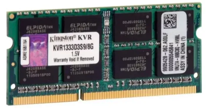 Memória Kingston, 8GB, 1333MHz, DDR3, Para Notebook - KVR1333D3S9-8G