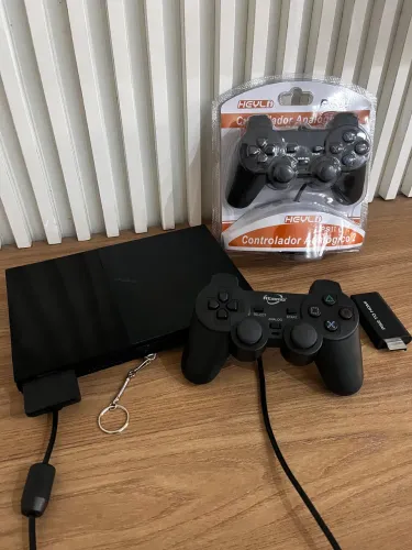 Ps2 slim Completo, com 2 controles novos + Jogos, Pronto para jogar!