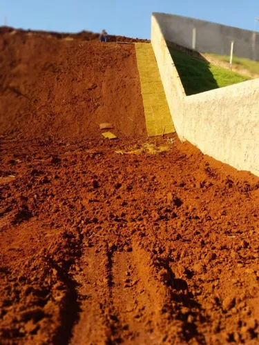 Plantio de gramas e limpezas apos obras