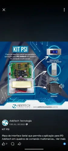 Kit Psi addtech para elevadores 
