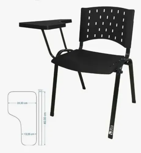Cadeira universitária com apoio de braço - novas - possuo kit com 5, 10 ou 20 cadeiras