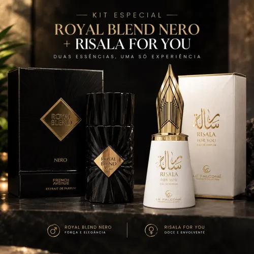ROYAL BLEND NERO + RISALA FOR YOU KIT CASAL