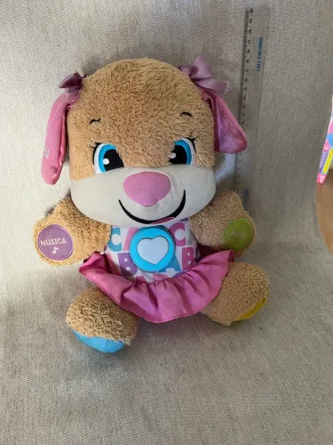 Brinquedo Boneca Cachorrinha aprendendo a brincar - Fisher Price