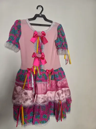 Vestido festa junina infantil 10 anos