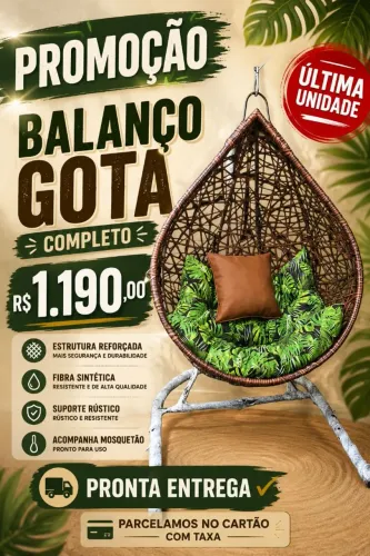 PROMOÇÃO BALANÇO COM SUPORTE 1.190 REAIS COMPLETO