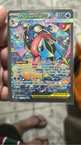 Carta Pokémon mega Greninja Ex caos ascendente 