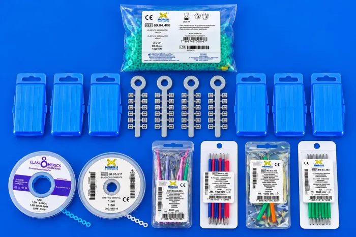Lote Kit De 16 Itens, Borrachinhas E Elásticos Ortodônticos