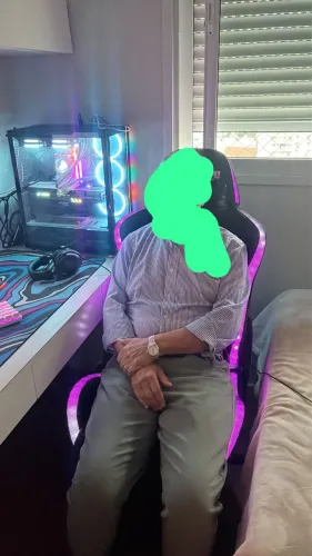 Troco Cadeira Gamer com led KBM por cadeira ergonômica 