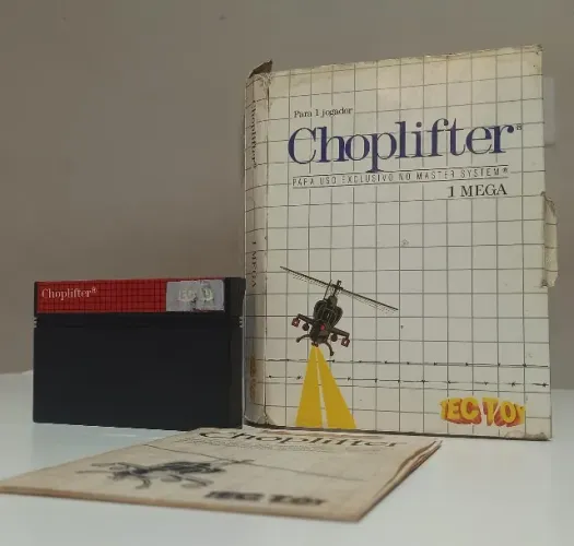 Jogo de Master System Choplifter tectoy Original CIB, aceito cartão