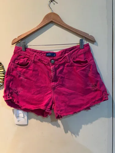 Short jeans tam 46 rosa 