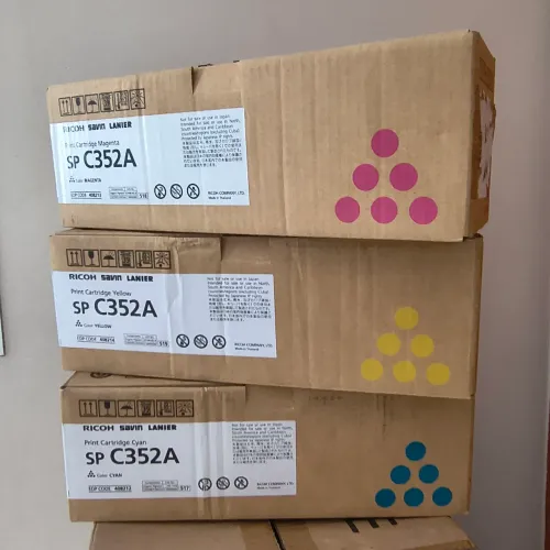 KIT 03 CORES TONER RICOH SP C352A ORIGINAL