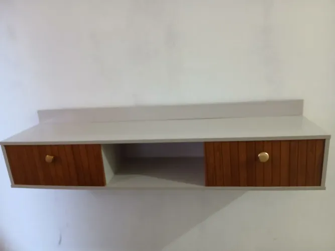 VENDO CONJUNTO DE MÓVEIS - PANELEIRO + RACK SUSPENSO HOME<br>