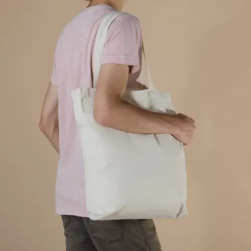 SACOLA EM ALGODAO CRU 240 GR TAM 33*40 CM - 50 UNIDADES