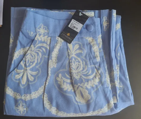 Calça alfaiataria Viscose com Linho TAM M/40 com etiqueta
