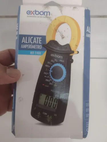 Alicate Amperímetro exbom MD-Y400 novo.