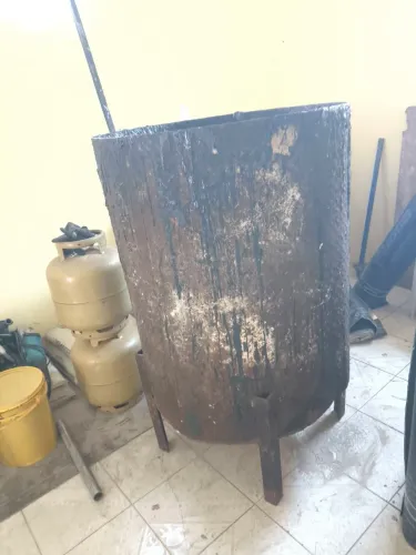 Caldeira para aquecer asfalto oxidado para manta asfaltica