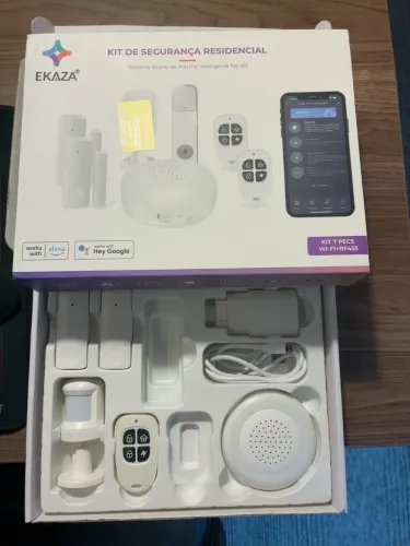 Kit Alarme Inteligente EKAZA Wi-Fi + RF433 | Alexa e Google Home
