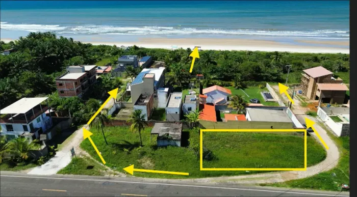 Terreno com 450m² a 50 metros da areia da praia Sirihyba