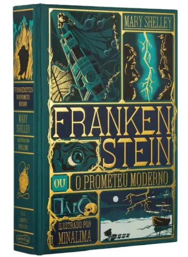 Frankenstein - Edição de luxo ilustrada e com elementos interativos do estúdio MinaLima