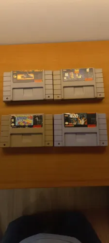 Lote 4 Fitas de Super Nintendo ORIGINAL
