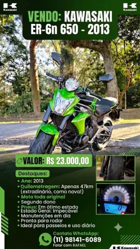 Kawasaki er6n 2013