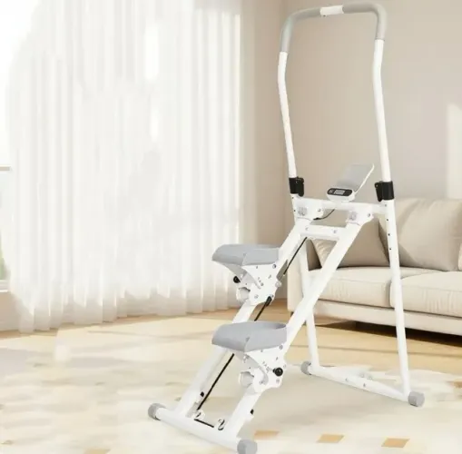 Simulador De Escada Dobrável Branco - Suporta Até 150