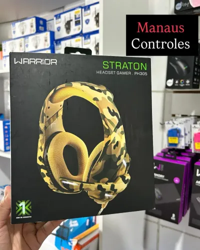 Headset Gamer Warrior Straton - Conexão USB 2.0 Cabo de 2M