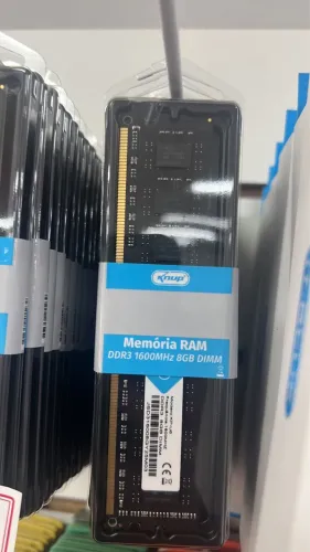 Memória 8gb DDR3 1600mhz Desktop PC Knup Nova Lacrada