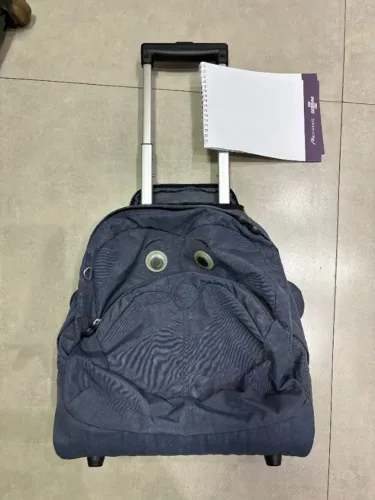 Mochila De Rodinhas Kipling Nusi Marine Navy