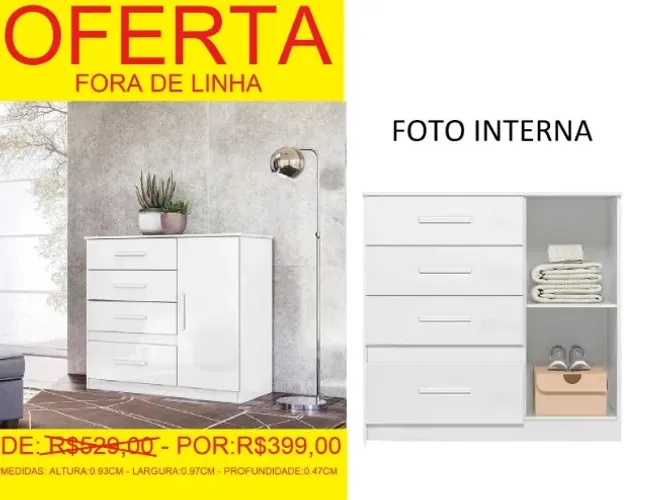 cômoda - ofertão - compre e retire hoje mesmo